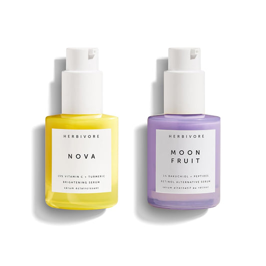 Elevate Your Skincare Ritual: HERBIVORE AM to PM Serum Duo for Radiant Skin Day and Night