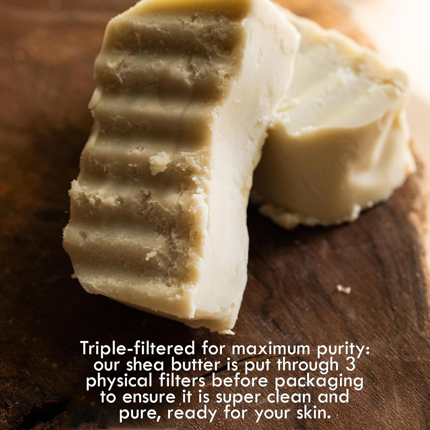 100% Pure African Raw Shea Butter - Unrefined Moisturizer for Hair & Body, Perfect for Dry Skin, DIY Lip Balm, Body Butter, Lotion & Soap