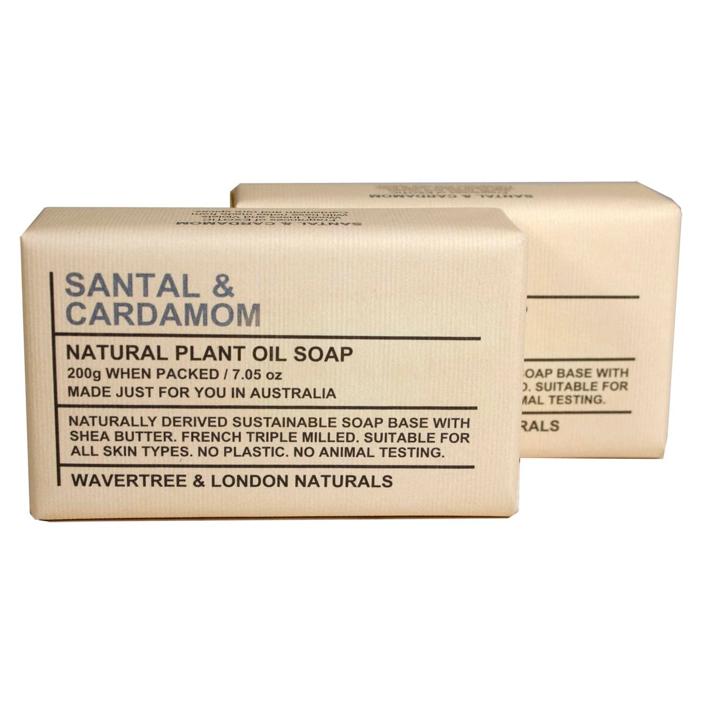 Wavertree & London English Rose Scented Natural Soap - 2 Luxurious 7Oz Triple Milled Bars with Shea Butter for Ultimate Moisturization - Perfect for All Skin Types