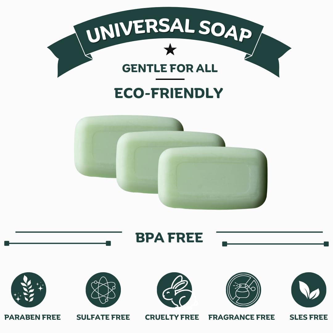 Gentle Green Tea Kids Soap Bar - Hypoallergenic & Natural for Sensitive Skin