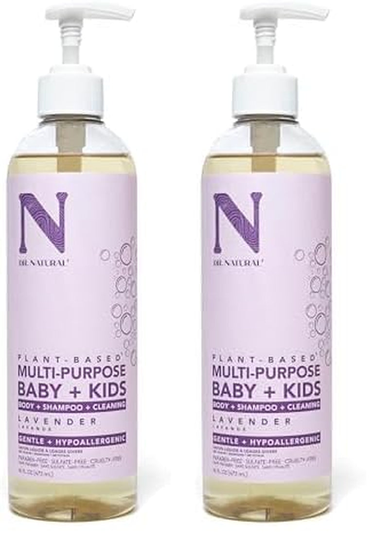 Dr. Natural Almond Multi-Purpose Baby & Kids Soap - 16 Oz - Plant-Based, Hypoallergenic, Sulfate-Free & Cruelty-Free with Shea Butter - Body Wash, Face Wash, Hand Soap